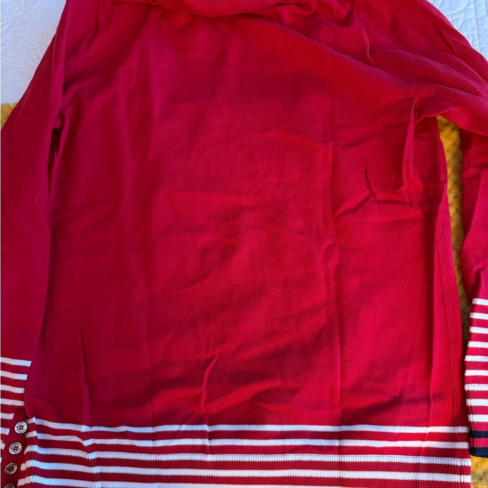 Tommy Hilfiger Vibrant Red Knit Sweater